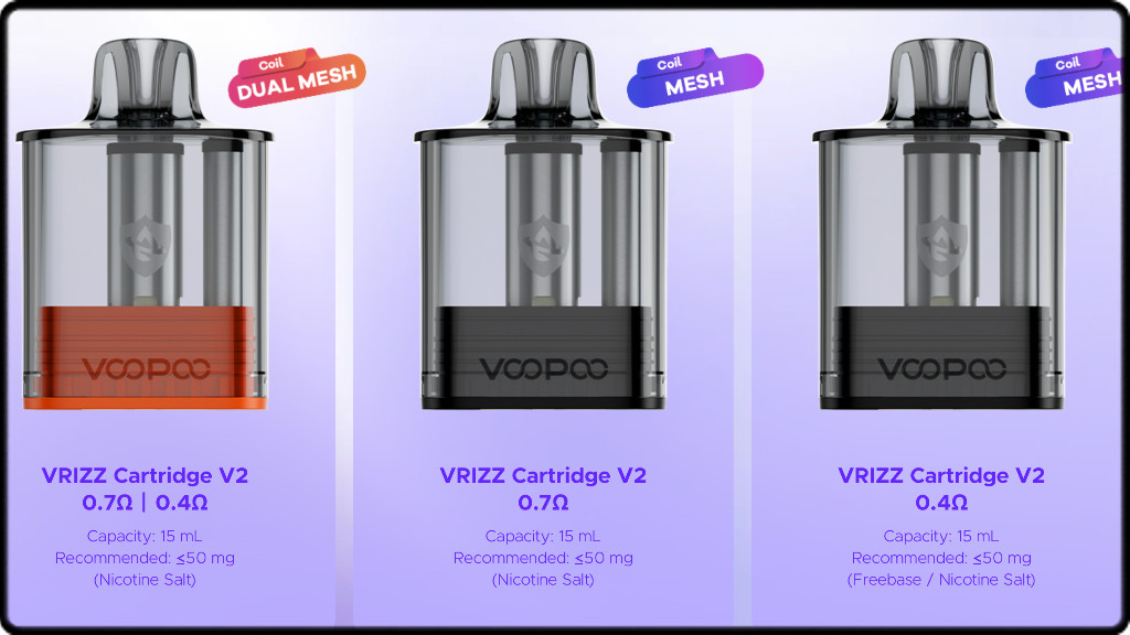 Les cartouches de 15ml de contenance